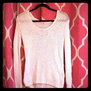 GAP Sheer cable knit sweater